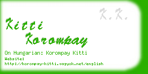 kitti korompay business card